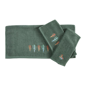 Embroidered Cactus Towel Set