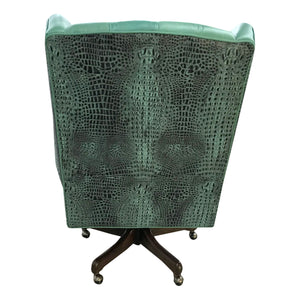 Albuquerque Turquoise Western Leather Chair