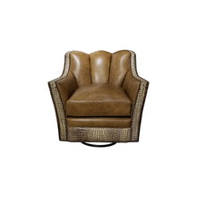 Load image into Gallery viewer, Twin Forks Leather Swivel Glider
