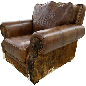 Vaquero Loose Cushion Cowhide Club Chair