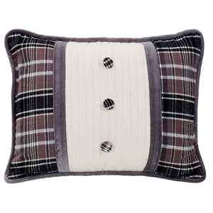Whistler Oblong Pillow w/Covered Button