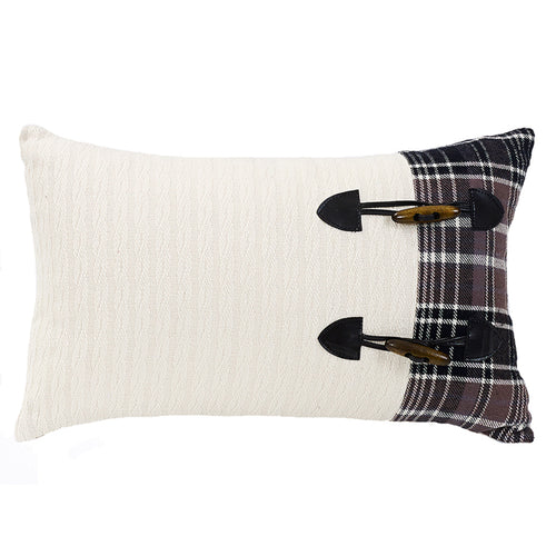 Whistler Toss Pillow w/Toggle Buttons
