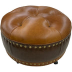 winchester leather ottoman