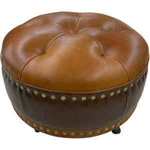 winchester leather ottoman