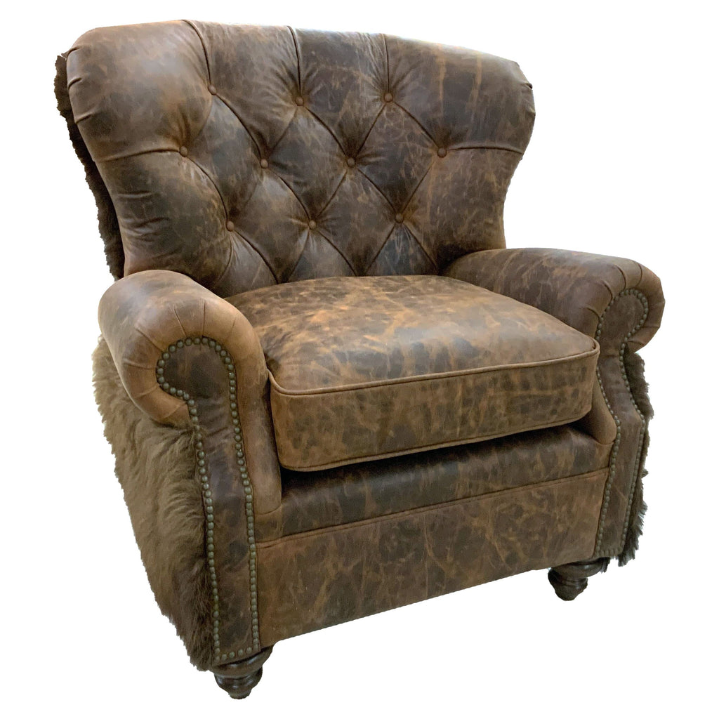 Yellowstone Buffalo Curved Chair