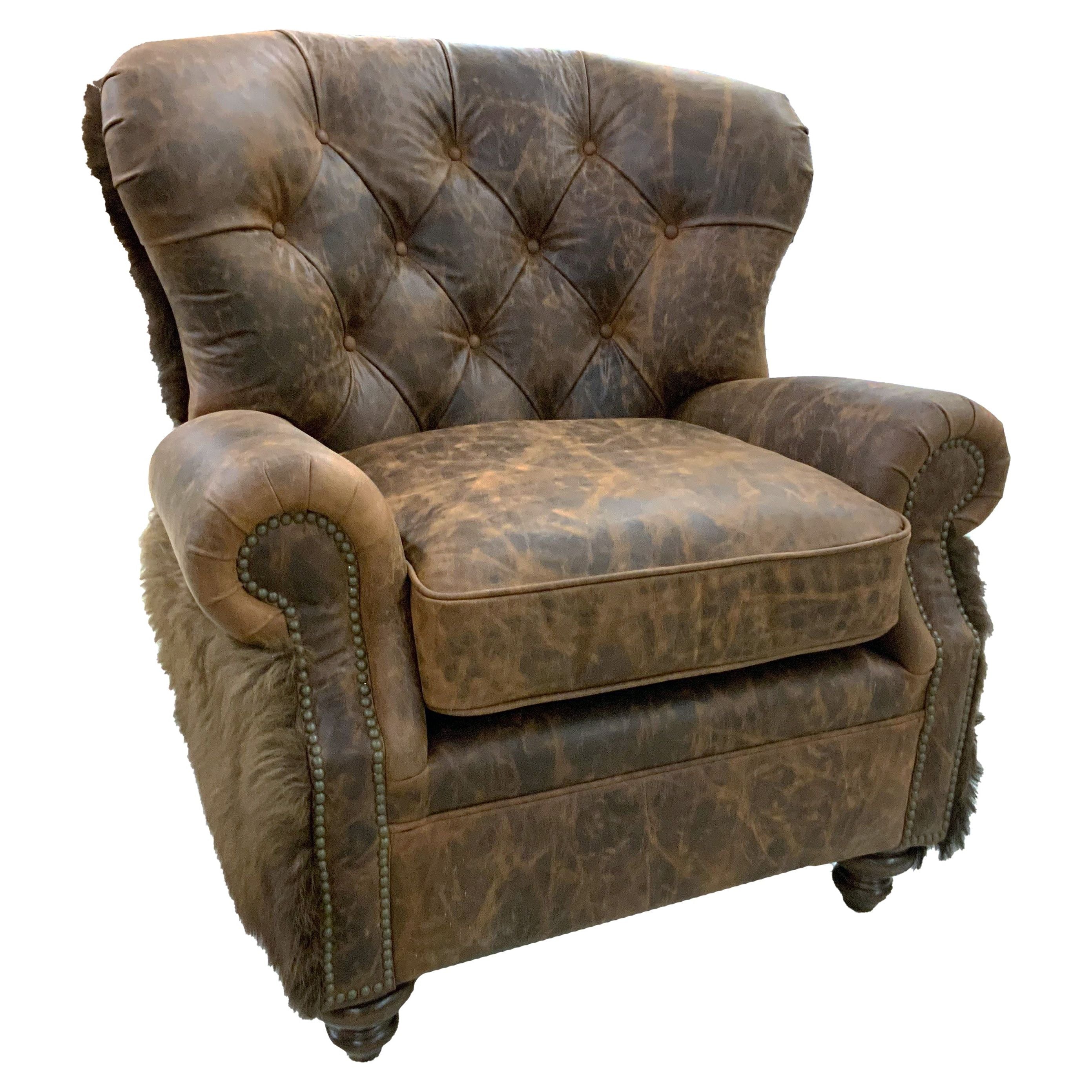 Yellowstone Buffalo Curved Chair
