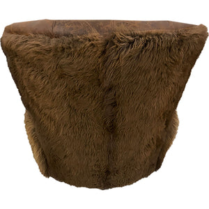 Yellowstone Buffalo Curved Tufted Chair