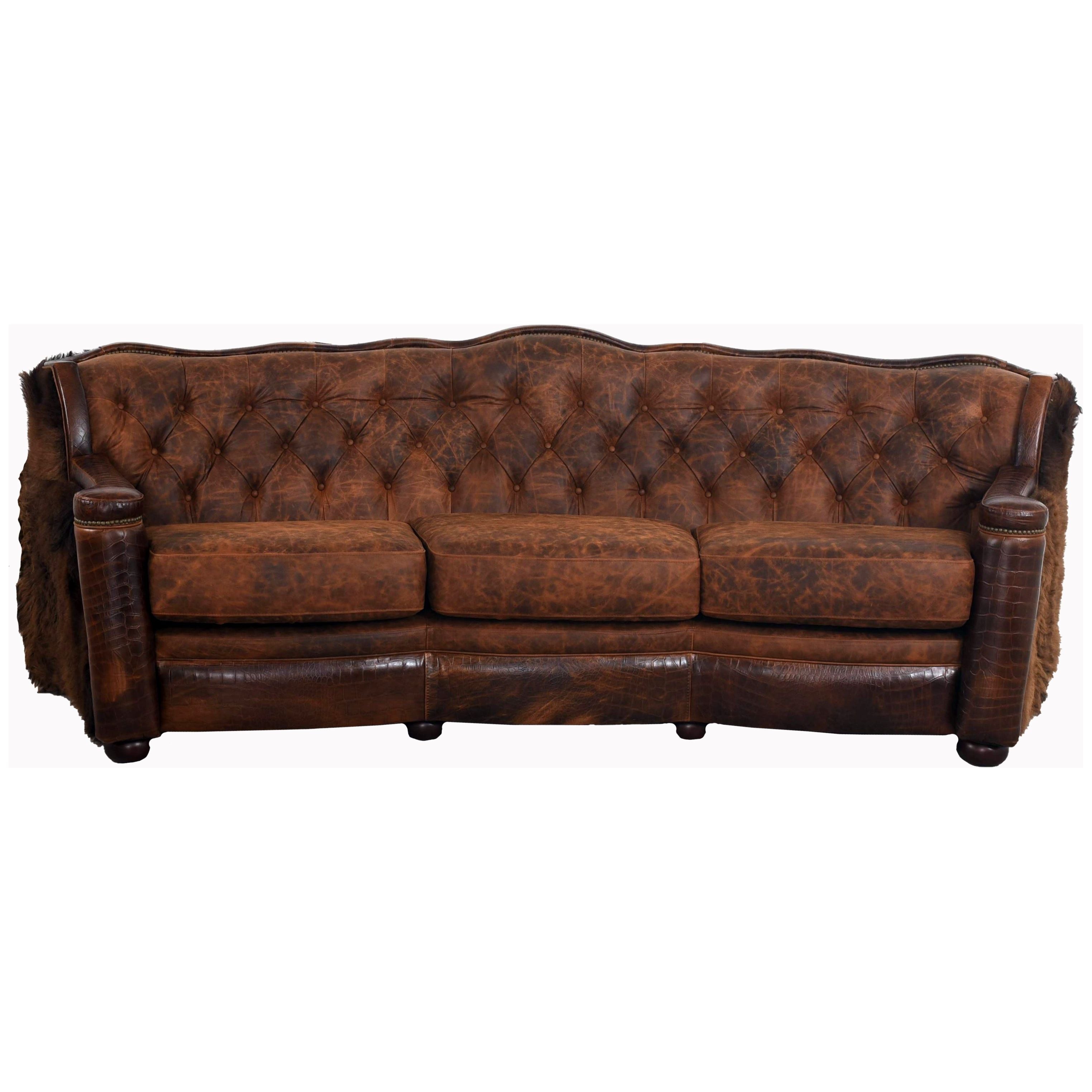 Yellowstone Curved Tufted Sofa