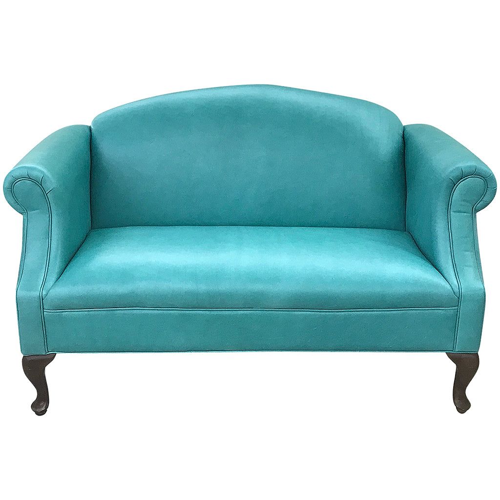 turquoise settee
