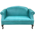 turquoise settee