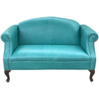 turquoise settee