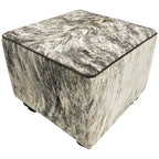 Cowhide Cube Light Exotic ottoman