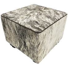 Load image into Gallery viewer, Cowhide Cube Light Exotic ottoman