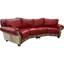 Load image into Gallery viewer, Roja Curved Western Leather Sectional