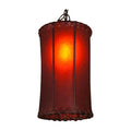 Cylinder Raw Hide Shade Pendant