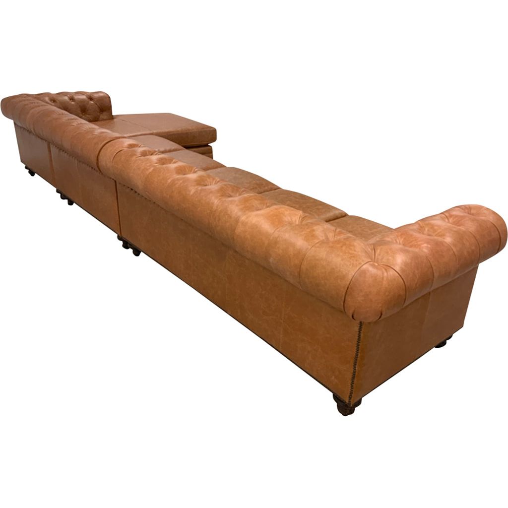 chesterfield leather sectional