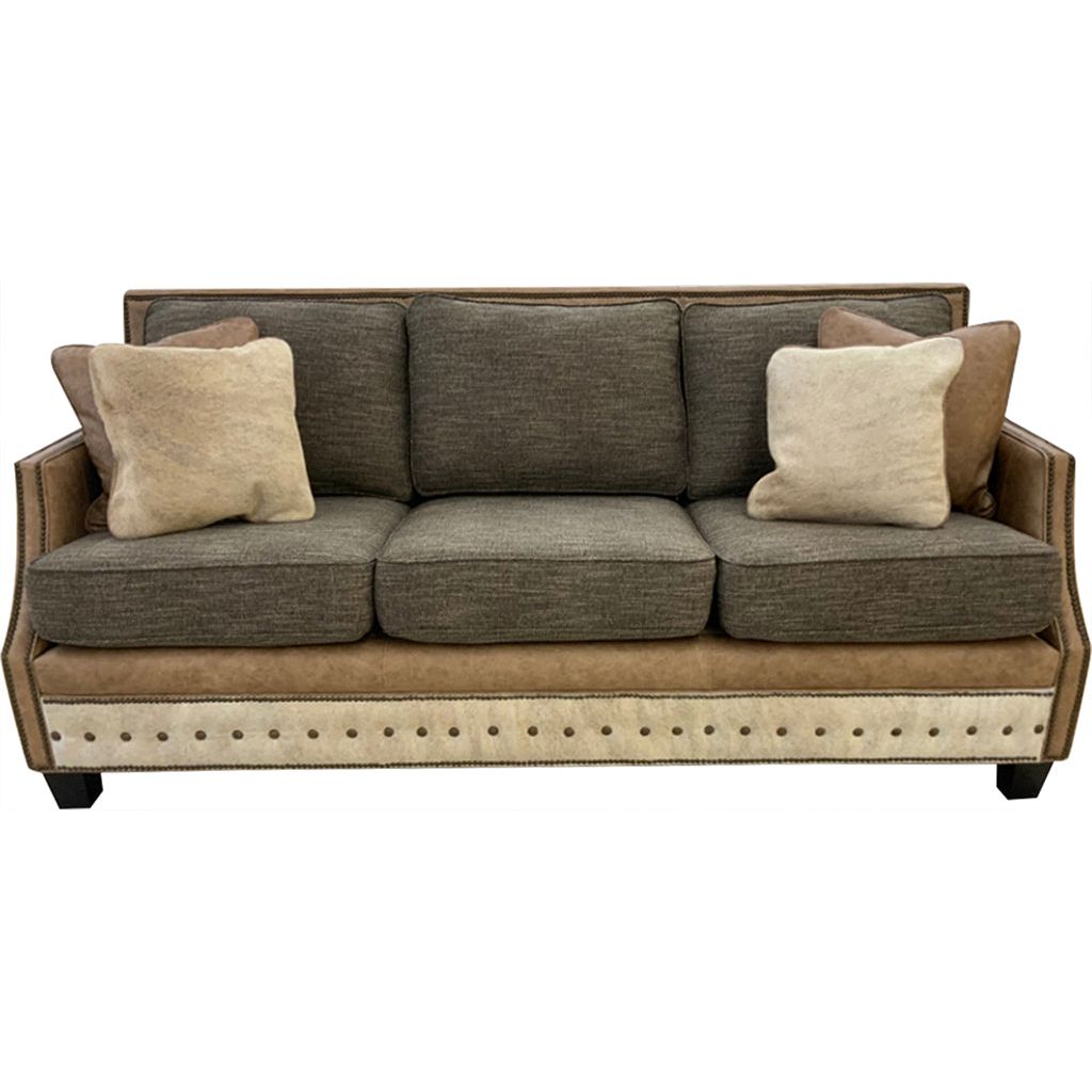 Telluride Contemporary Western Leather Sofa