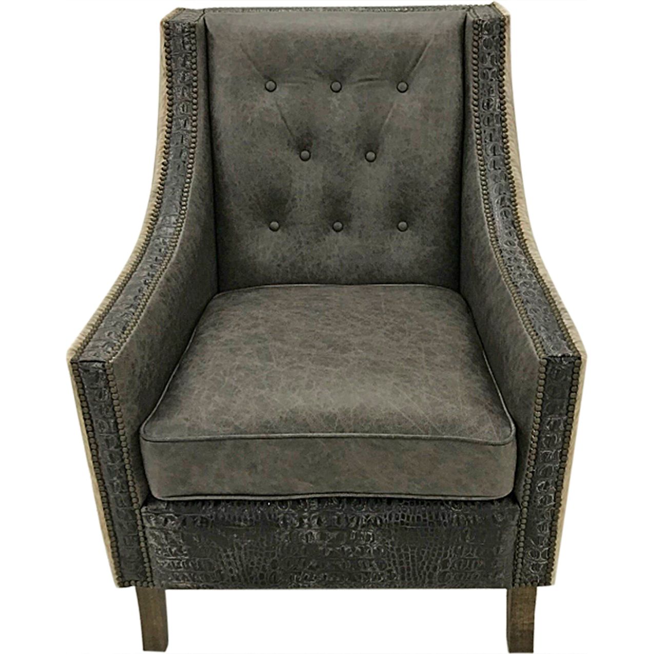 gray leather chair