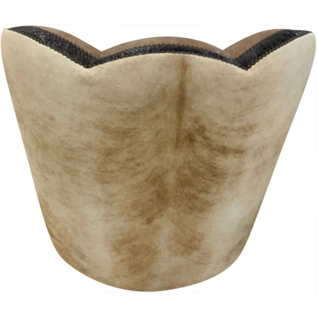  Contemporary Western  Leather Swivel Glider