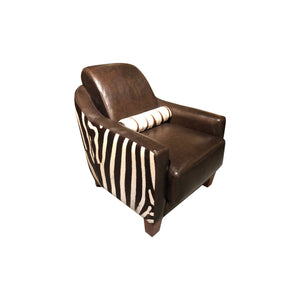 zebra accent chair