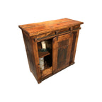 Industrial Rustic Reclaimed Wood Small Credenza