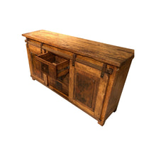 Load image into Gallery viewer, Rustic Reclaimed Wood Console Table