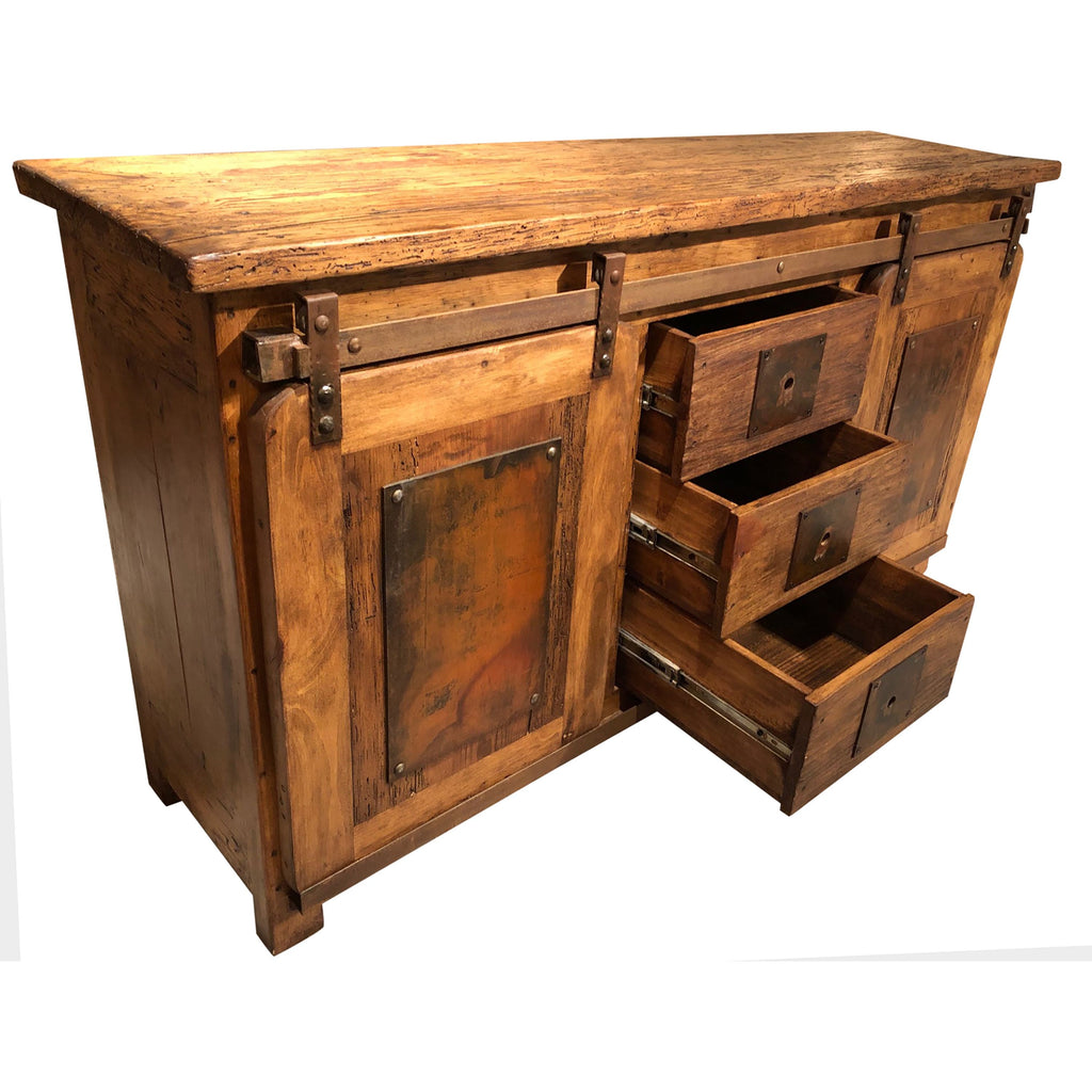 Industrial Rustic Reclaimed Wood Credenza
