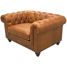 Load image into Gallery viewer, leather chesterfield chair