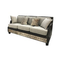 Adrian Contemporary Western Cowhide Sofa - Birch