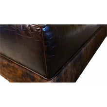 Load image into Gallery viewer, Rectangle Leather Ottoman