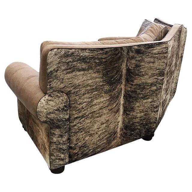 Palomino Curved Western Cowhide Sofa