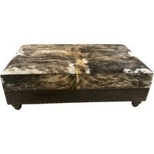 Load image into Gallery viewer, Mesa Rectangle Western Leather Storage Ottoman