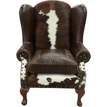 Load image into Gallery viewer, Santa Fe Wingback Western Leather Chair