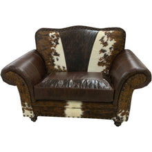 Load image into Gallery viewer, Wild Bill Western Leather Chair and 1/2