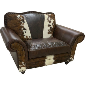 Wild Bill Western Leather Chair and 1/2