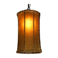 Cylinder Raw Hide Shade Pendant