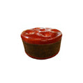 36 inch round leather ottoman
