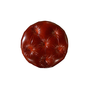 36 round leather ottoman