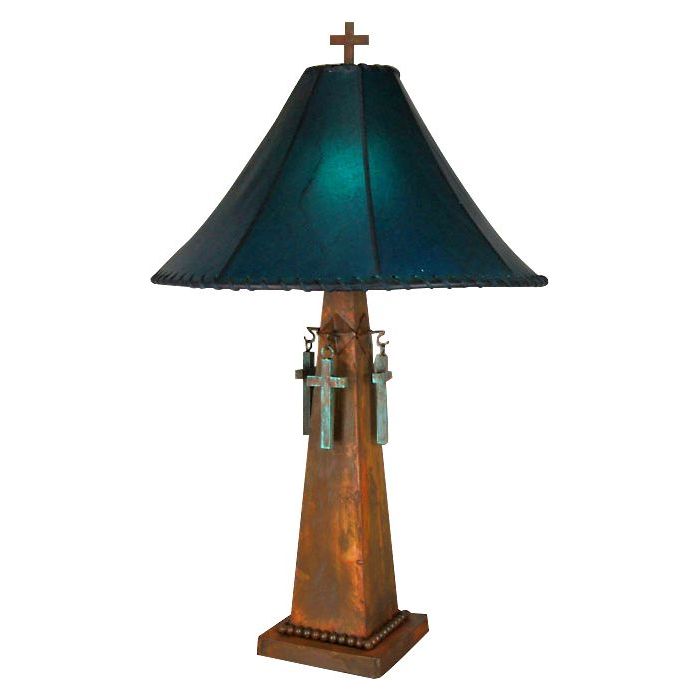 Cross Lamp w/ Beaded Base